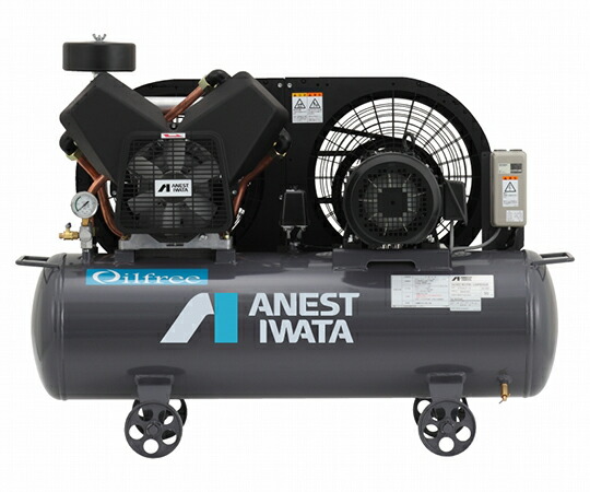 アネスト岩田 レシプロコンプレッサ（タンクマウント・オイルフリータイプ）　2.2KW　200V　60Hz 1個 TFP22CF-10M6 474,600円