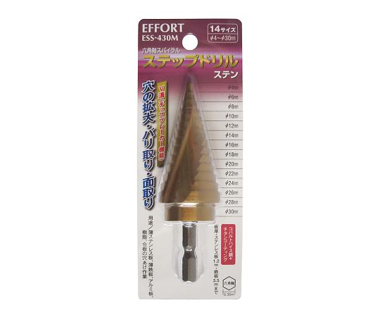 カワシマ盛工 エホート　六角軸スパイラルステップステン 1個 ESS-430M｜Shop de clinic店