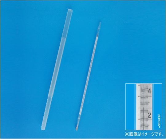 安藤表示計器製工所 小型二重管標準尺度気温計 300～360℃（0.1） 精神測定検査記録書き出し 1本 1-05-7-VC