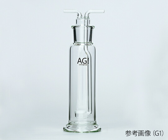 旭製作所 ガス洗浄瓶（板フィルター付）　極細目　500mL 1個 4106-500