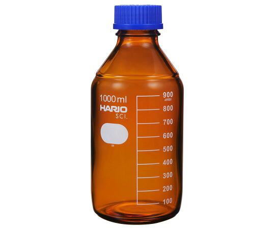 HARIO 耐熱ねじ口瓶（液切れリング付き）　茶　　1000mL　10本入 1箱(10本入) NBB-1L-SCI 47,502円