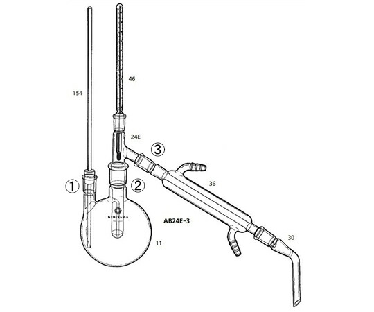 桐山製作所 微量水蒸気蒸留装置 1セット AB24E-3