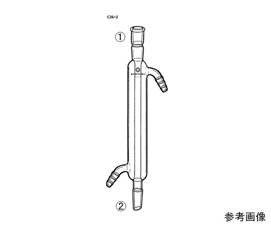 店内全品ポイント5倍★要エントリー★桐山製作所 リービッヒ冷却器 1個 C36-2-10｜Shop de clinic店