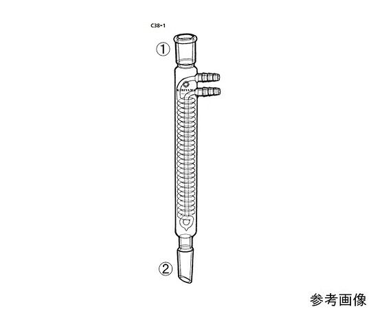 店内全品ポイント5倍★要エントリー★桐山製作所 ジムロート冷却器 1個 C38-1-7|Shop de clinic店