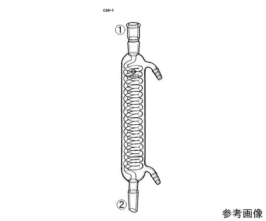 桐山製造所 蛇管落ち居る器 1個 C40-1-5 研究・実験用品-花・ガーデン・DIY-実験用素材