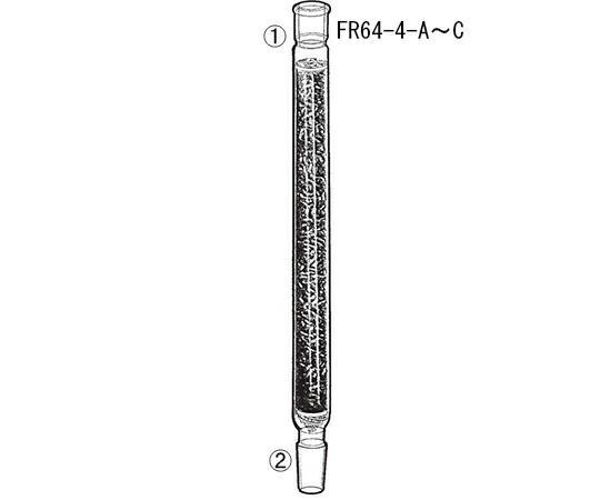 店内全品ポイント5倍★要エントリー★桐山製作所 分留塔　桐山パック（SUS304） 1個 FR64-4-A｜Shop de clinic店