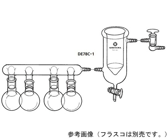 桐山製造所 受け止めるかわき切る器 1書き割り DE78C-1-1