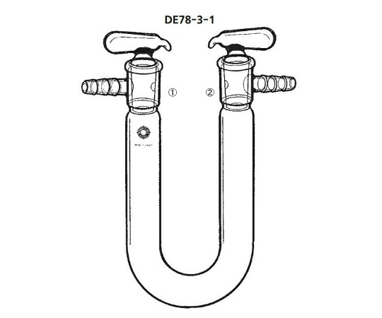 桐山製作所 カルシウム管 （U型） 1個 DE78-3-1