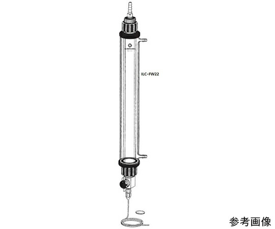桐山製作所 ジャケット付フラッシュカラム 耐圧1.96MPa以内 1個 ILC-FW22-1000
