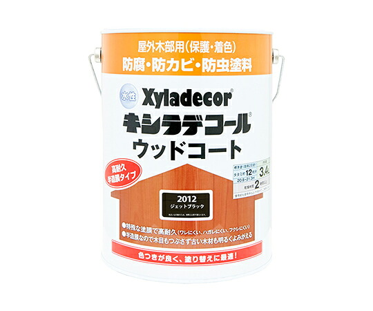 カンペハピオ（KANSAI） 水性キシラデコール　ウッドコート　ジェットブラック　3.4L 1個 97670390000 13,936円