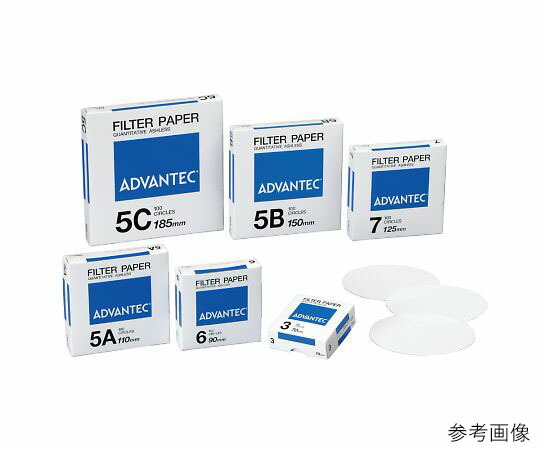 ADVANTEC 定量濾紙No.5B 600mm×600粍 100枚入 1箱(100枚入) 01523600