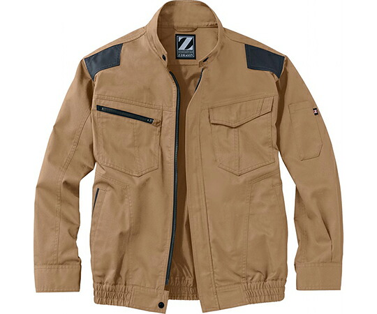自重堂 空調設備服長袖上衣 駱駝 5L 1枚 74040