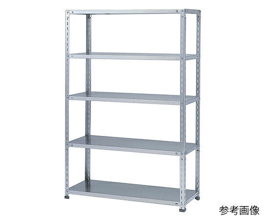 暁製造所 SUS304 軽さ棚 W1800×D450×H1800 5段 1仕掛ける SA3-6535