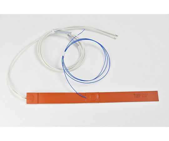 ThreeHigh シリコンラバーヒーター　【両面テープ付き、熱電対5m、リード線延長5m】　100V　60W　25mm×300mm 1枚 SR100-60-25-300-P-K5