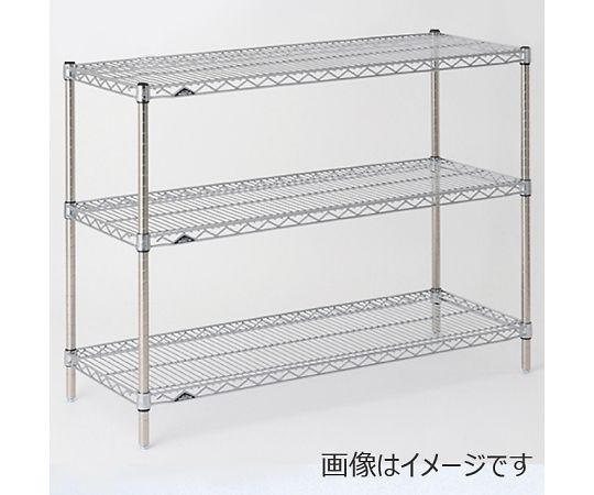 エレクター スーパーエレクター・シェルフ W758×D307×H1384mm（PA） DB付 3段 1台 SS760PA1390W3