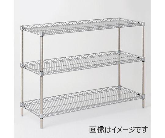 エレクター サイドアップエレクター・シェルフ W758×D613×H1384粍（P） DB無 3段 1台 LU760P1390N3