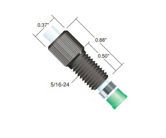 IDEX PEEK　スーパーフランジレスナット　5/16-24(10pk) 1セット(10個入) P-137X