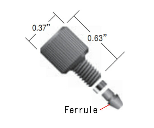 IDEX LiteTouch Nut 1/16インチ - Polyketone(10pk) 1書き割り(10個入) PK-110X