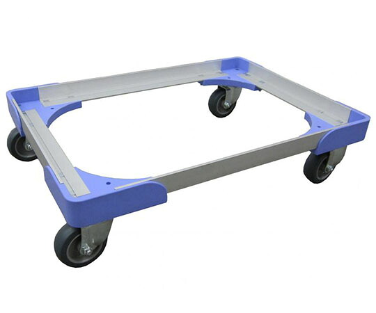 ナンシン 静音アルミドーリー（678×468粍・エラストマー拷問台/150kg） 5台入り口・入口 1入れもの(5台入) マイコン-75-3SE