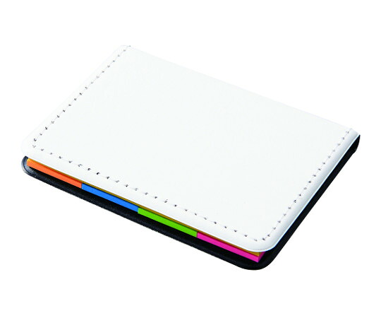 店内全品ポイント5倍★要エントリー★レザー調フセンブック ホワイト 200個 1箱(200個入) V010118|Shop de clinic店