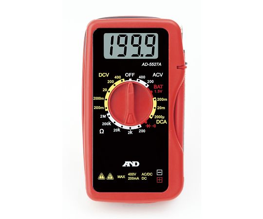 エー・アンド・デイ デジタルマルチメーター (交流・直流電圧/直流電流)　一般（ISO）校正付（検査成績書+トレサビリティ体系図） AD5527A-00A00
