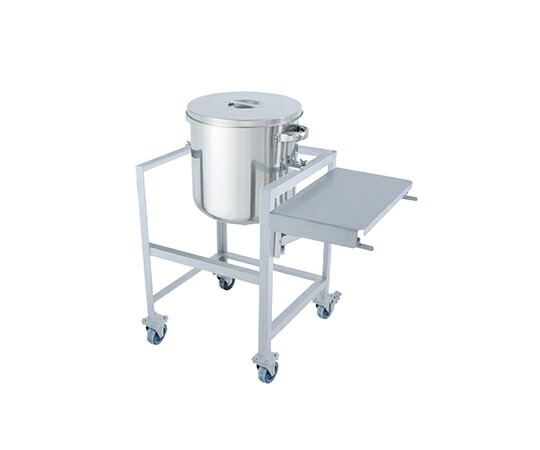 店内全品ポイント5倍★要エントリー★日東金属工業 ステンレス鏡板型汎用容器 80L 架台付(作業台付) 1個 DT-ST-ASCB-47|Shop de clinic店