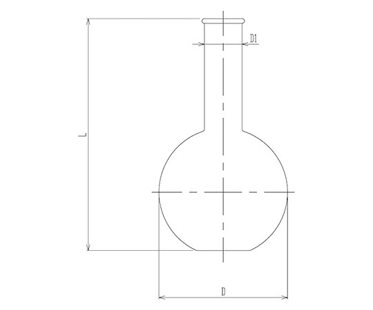 旭製造所 水晶大型はしけ瓶 リム付 200mL 1個 1124-200