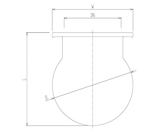 旭製造所 水晶円球セパラ化学反応入れもの 2000mL 1個 1240-2000