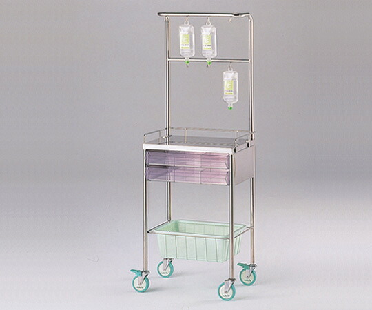 飾り気の無い点滴持て成し車 ＹＵ型 医薬品・コンタクト・介護-その他