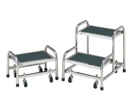 LION キャスター付き可動式踏み台 デリカステップ 3段タイプ 倉庫