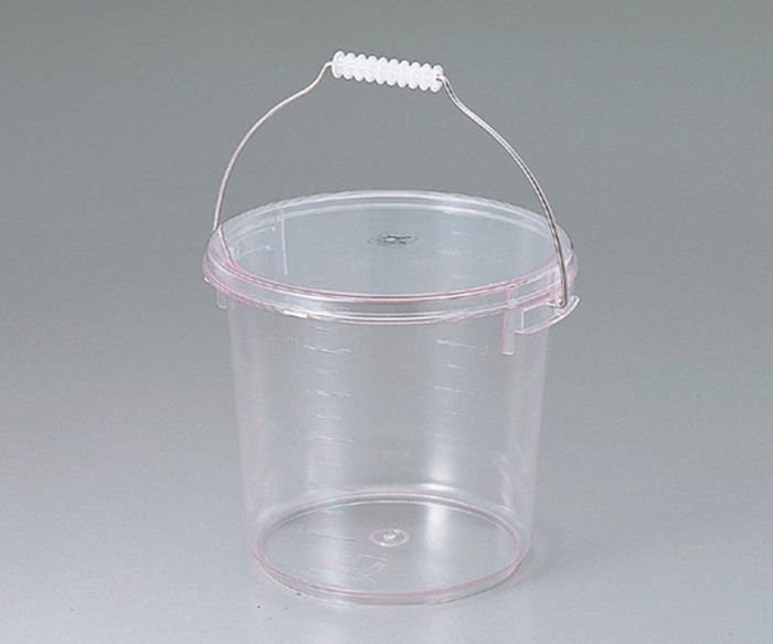 【おまとめお得な２個セット】エンテック ポリカーボ蓋付バケツ　10L 1個
