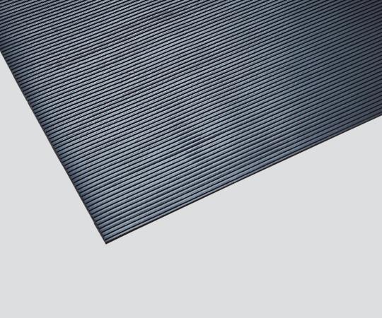 【アズワン】 耐電天然ゴム板 ＬｉｇｈｔＢ山-黒-６ 医薬品・コンタクト・介護-その他