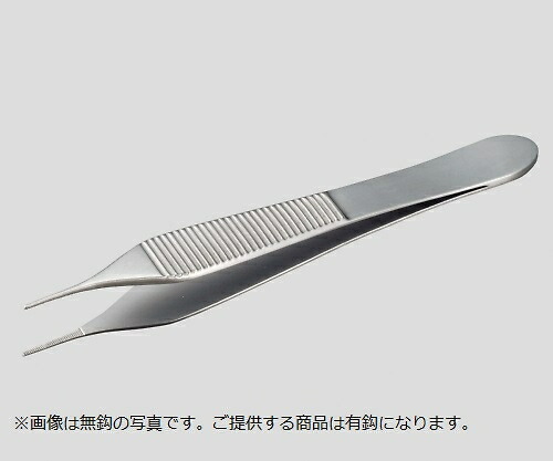 【おまとめお得な２個仕掛ける】マイクロアドソン鑷子 有鈎 その他-医薬品・コンタクト・介護-身体測定器・医療計測器