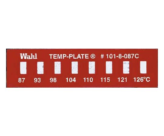 店内全品ポイント5倍★要エントリー★Wahl　instruments テンプ・プレート 38mm&times;10mm 8点表示 10枚入 101-8-087 1ケース(10枚入)｜Shop de clinic店