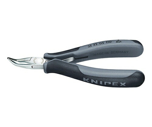 KNIPEX エレクトロニクスプライヤー 3542-115ESD 1本