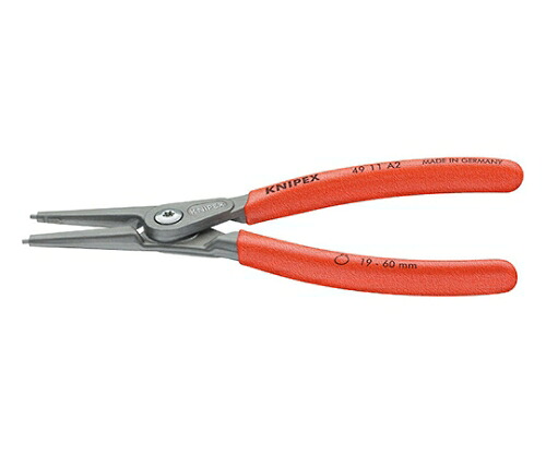 KNIPEX 軸用精密スナップリングプライヤー　直（パッケージ入） 4911-A0 1本