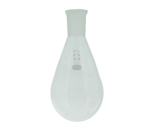【おまとめお得な２個セット】柴田科学 共通摺合なす形フラスコ　300mL 005370-29300 1個