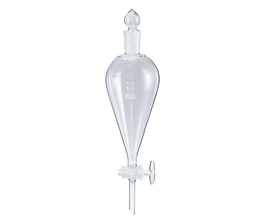 柴田科学 分液ロート　スキーブ形　ガラスコック付　500mL 014230-500