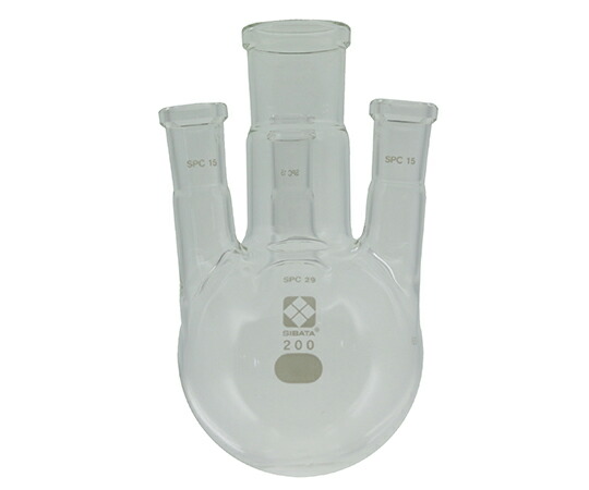 店内全品ポイント5倍★要エントリー★柴田科学 SPC四口丸底フラスコ　200mL 030180-15200｜Shop de clinic店