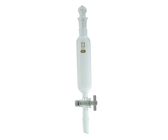 柴田科学 SPC分液ロート　円筒形　PTFEコック付　50mL 030260-1550