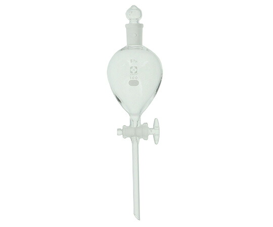 柴田科学 分液ロート　ガラスコック付　100mL 014210-100