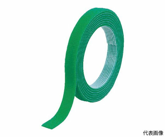 トラスコ中山 マジックバンドR結束テープ両面　幅20mmX長さ30m緑 MKT-20W-GN 1巻