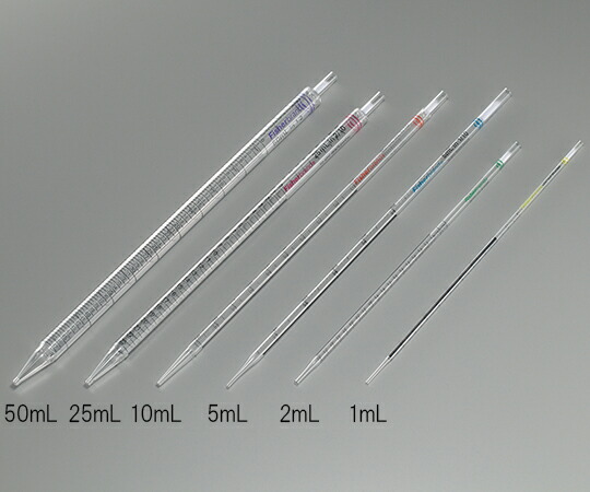Fisher　Scientific ポリスチレン製ディスポピペット　個包装（紙・プラスチックラップ）　25mL 1ケース(25本×8袋入) 13-678-11
