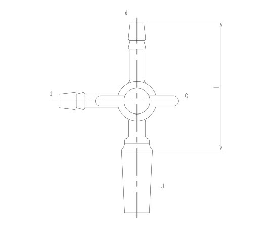 旭製作所 摺付三方コック型 オス PTFEコック 1個 2456-1L 12,968円