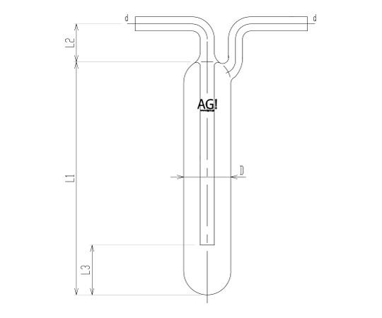 旭製作所 真空トラップ 型 1個 4152-36/200
