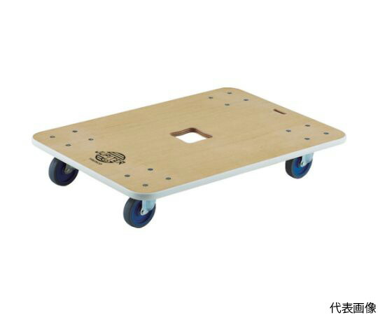 トラスコ中山 木製平台車　ジュピター　800X550　φ75　200kg 1台 JUP-800-200