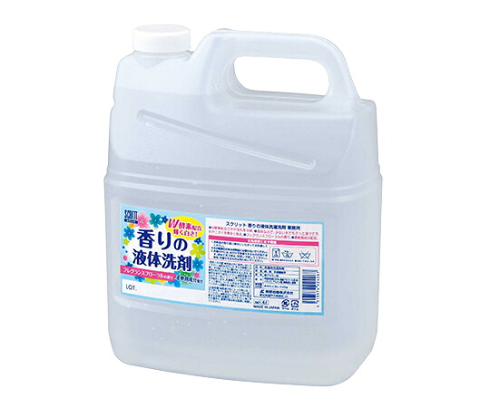 熊野油脂 スクリット香りの液体洗剤 4L 1ケース(4個入) 4405