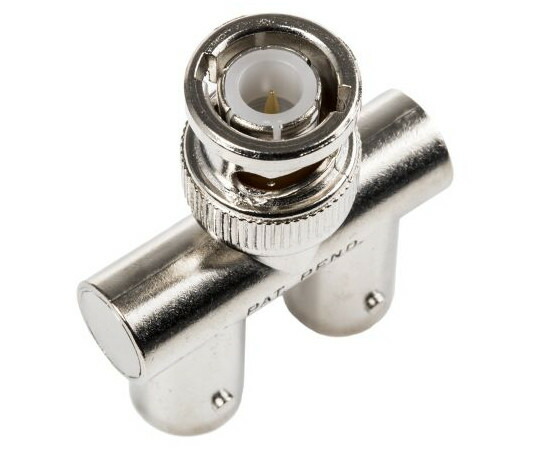 RS Pro 同軸取り替えっこアダプター T型分かれ出る BNC 繋ぎ-BNC-手玉-手玉 Ni 303-4961 1個