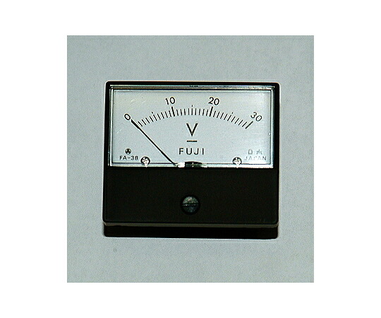 富士計測器 パネルメーター　アナログ電圧計　DC30V FA38BDC30V 1個