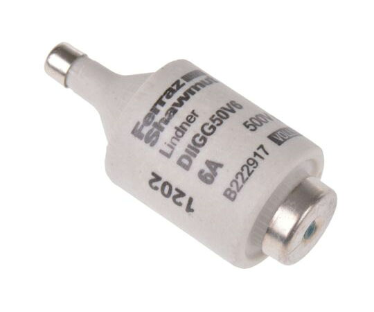 Mersen 瓶電気ヒューズ Diazed 定格電流 6A DII 500V B222917 1袋(5個入)